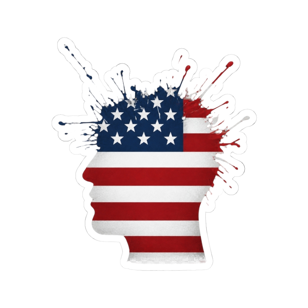 Exploding American Head | Small Brained American - Official Creator merchandise