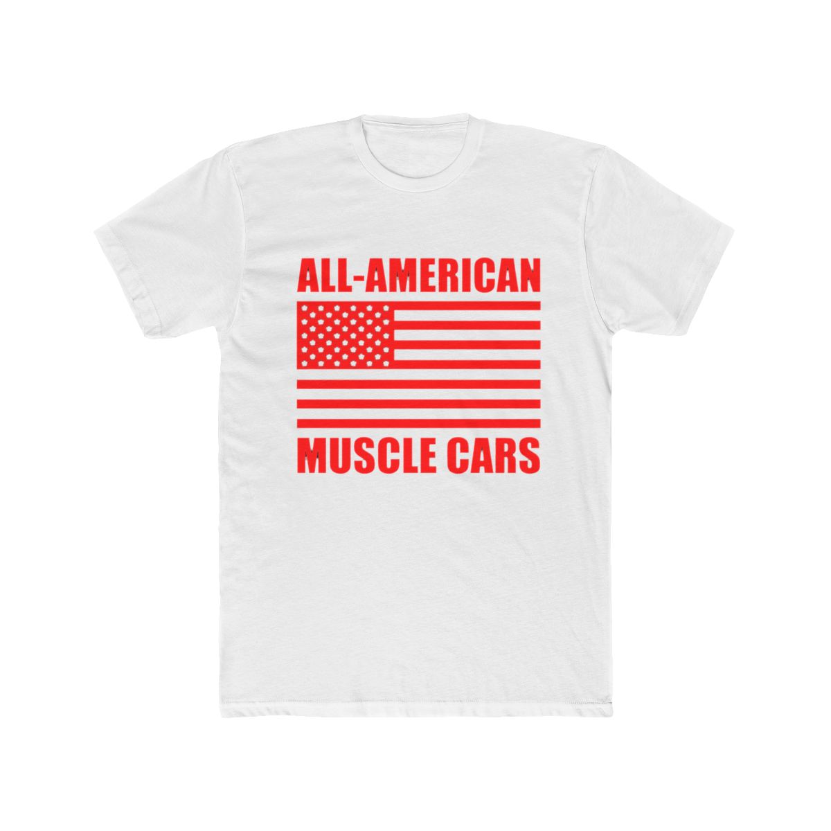 All American Muscle Cars (small logo) T Shirt | Small Brained American - Official t-shirts merchandise