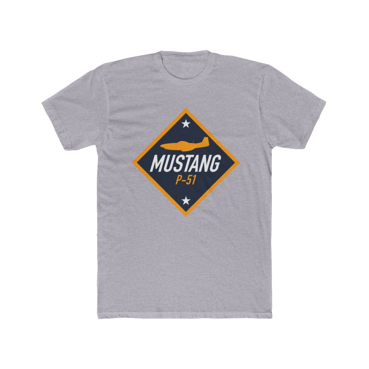 North American P-51 Mustang (Small Logo) T Shirt | Small Brained American