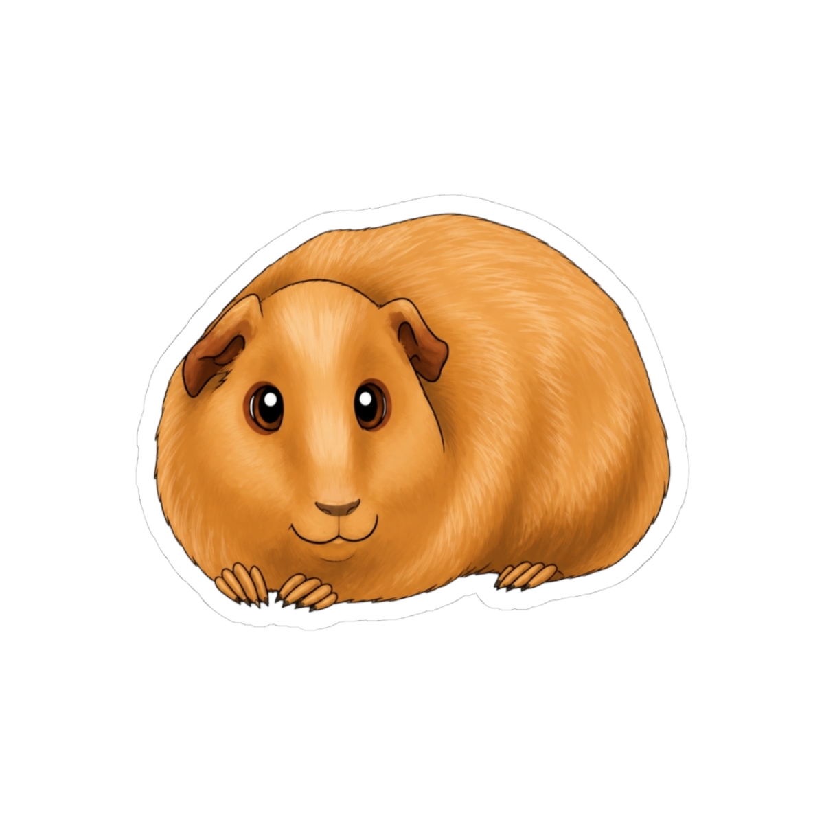 Small Mammals - American Guinea Pig - Gold Sticker | Small Brained American - Official stickers merchandise