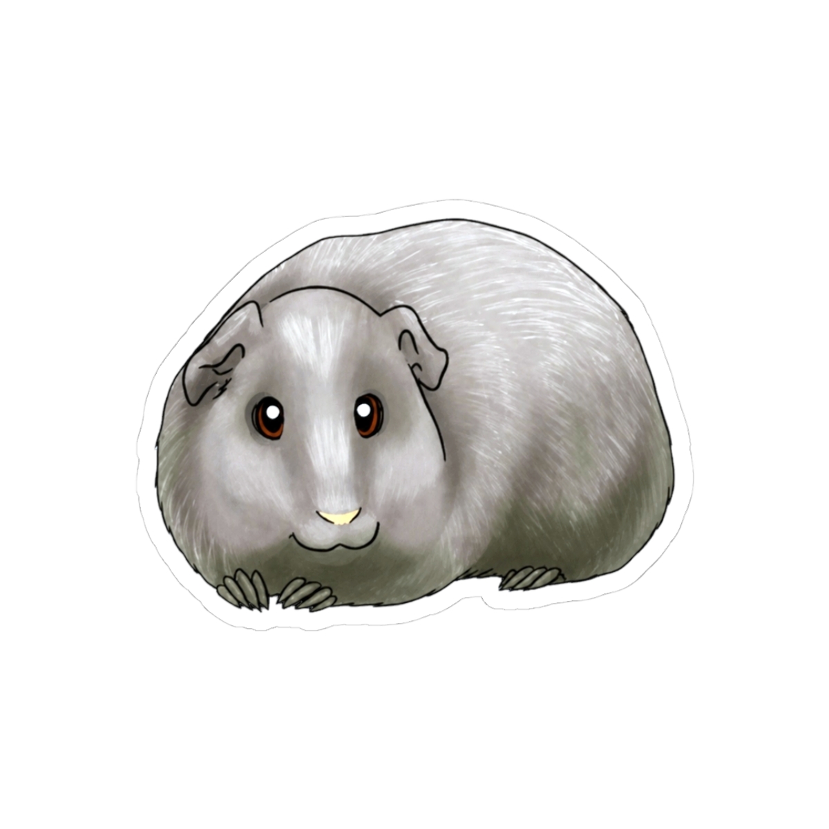 Small Mammal - American Guinea Pig - Black Sticker | Small Brained American - Official stickers merchandise