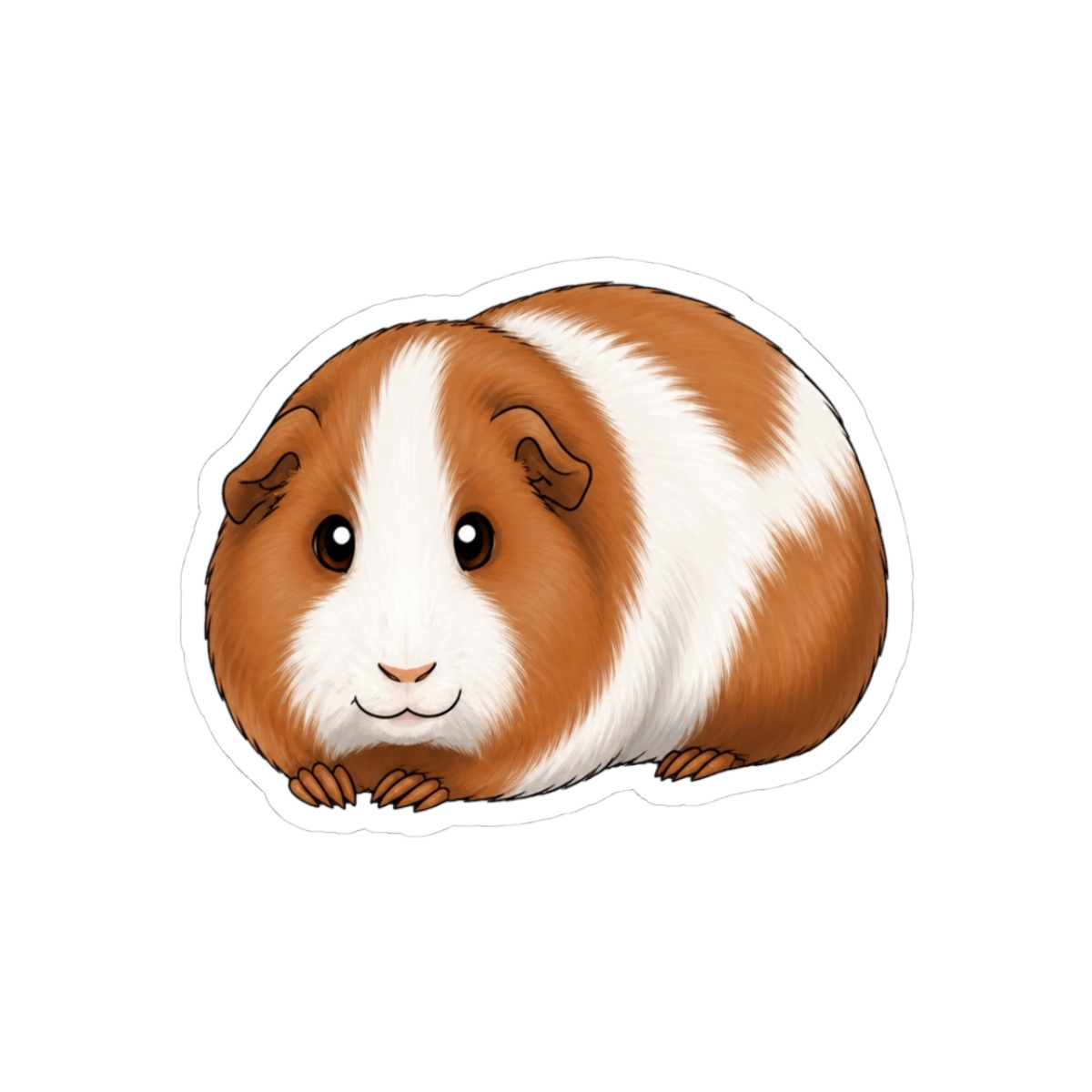 Small Mammals - American Guinea Pig - Broken Coat Sticker | Small Brained American - Official stickers merchandise