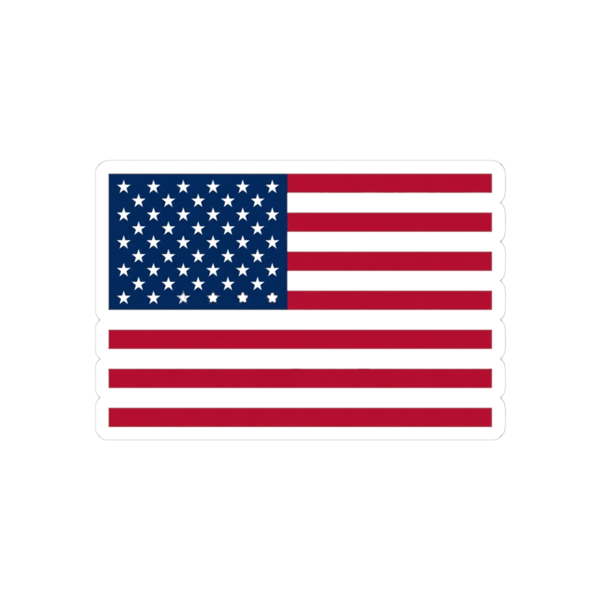 American Flag Upside Down - Small Chest Sticker | Small Brained American - Official stickers merchandise