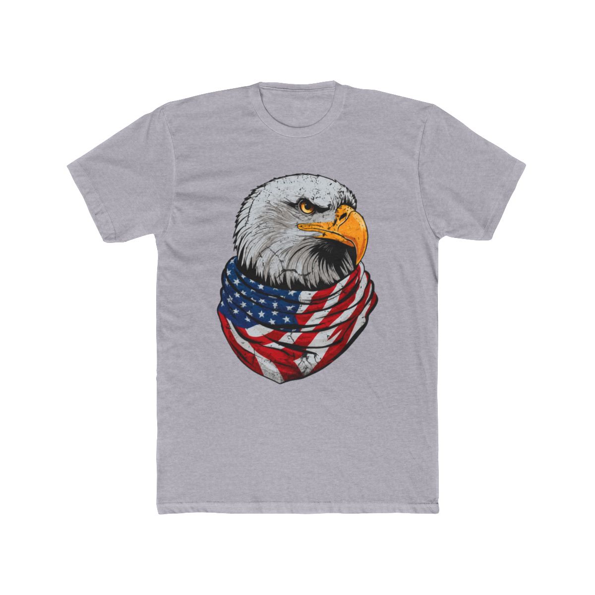SiMo 10W4S UnisexAdult Classic Fit Modern Patriotic American Flag Bald Eagle Black Small T Shirt | Small Brained American