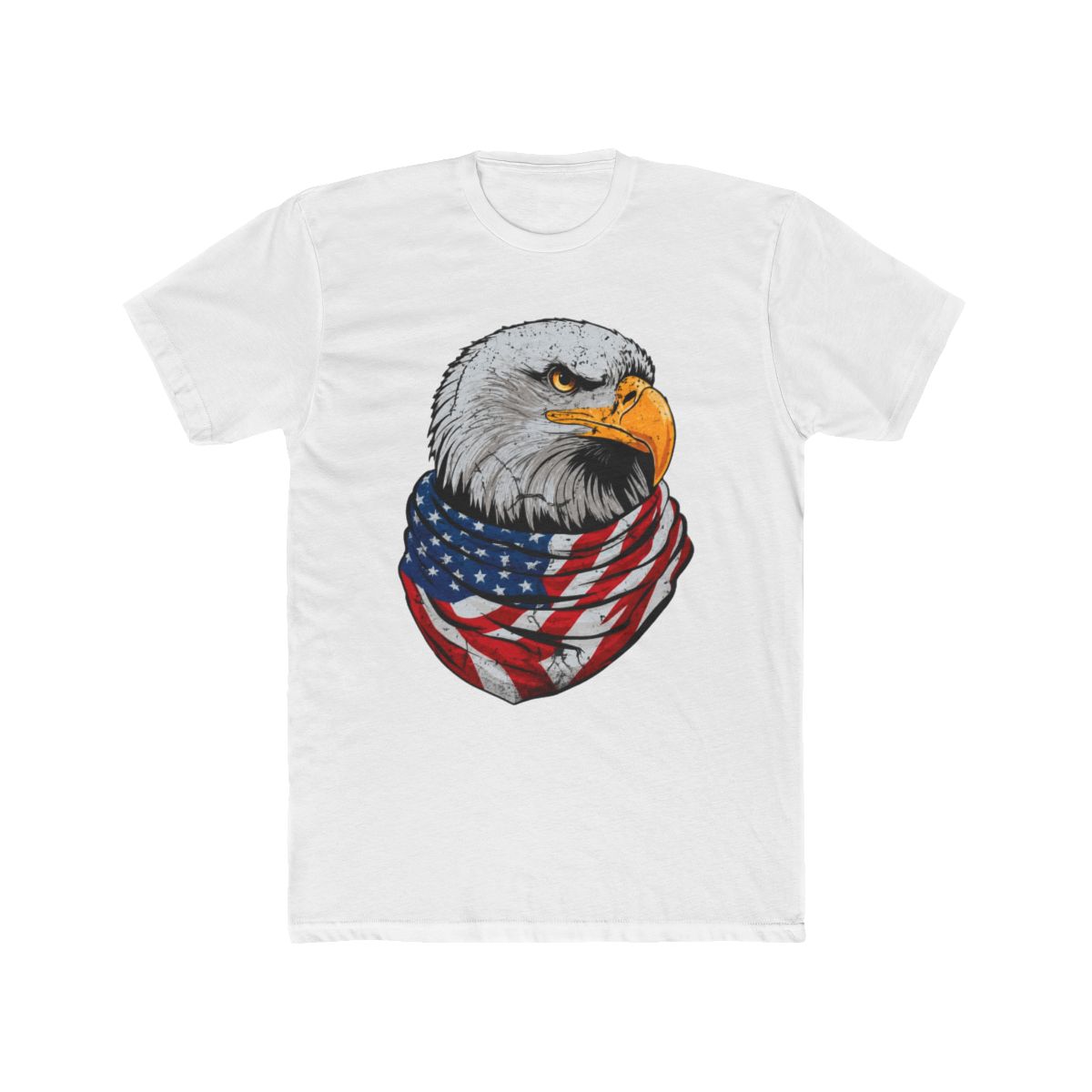 SiMo 10W4S UnisexAdult Classic Fit Modern Patriotic American Flag Bald Eagle Black Small T Shirt | Small Brained American - Official t-shirts merchandise