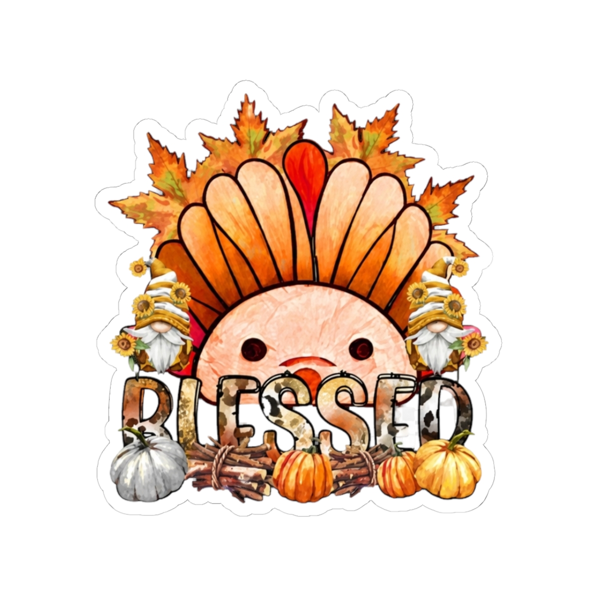 Small Town Fall Sticker | Small Brained American - Official stickers merchandise